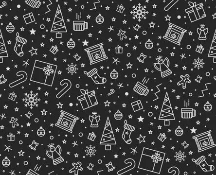 Print for Christmas decorations Stock Illustration