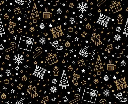 Print for Christmas decorations Stock Illustration