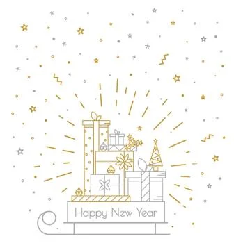 Print for Christmas decorations Stock Illustration