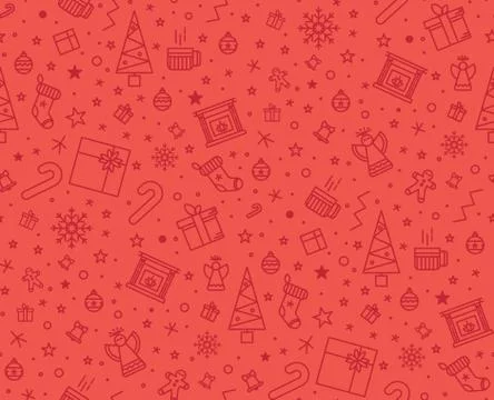 Print for Christmas decorations Stock Illustration