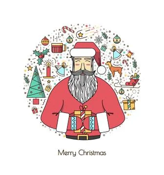 Print for Christmas decorations Stock Illustration