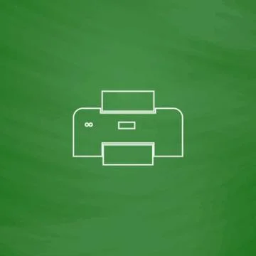 Print computer symbol Stock Illustration