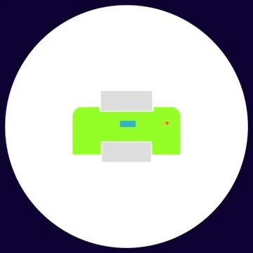 Print computer symbol イラスト素材