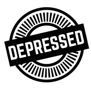 Print depressed stamp on white Stock Illustration