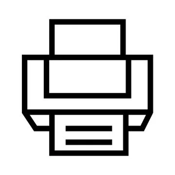 Print Document Icon Stock Illustration