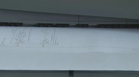 Print a drawing. Stock Footage 42409178