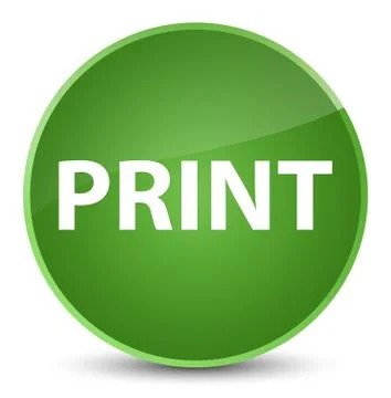 Print elegant soft green round button Stock Illustration