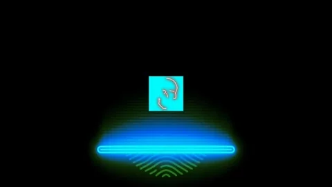 Print with fingerprint Stock Footage 245077551