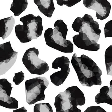 Print fur leopard triangle pattern. Stock Illustration