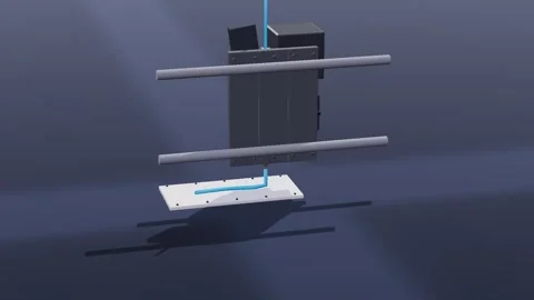 Print head additive 3d loop 3D animation seamless loop Stock-Footage 341780245