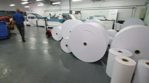 Print house wide angle Stock Footage 64023711