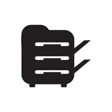 Print icon design Stock Illustration