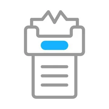 Print icon, document printing, printer, print button, digital printing Stock Illustration