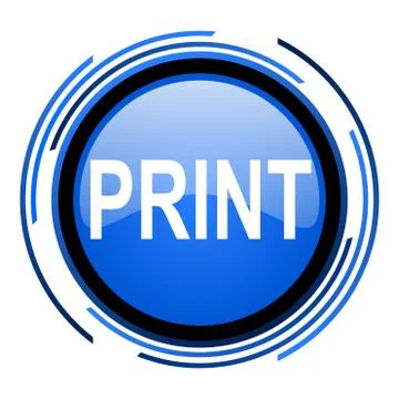 Print icon. Stock Illustration