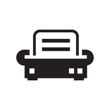 Print icon Illustrazione stock