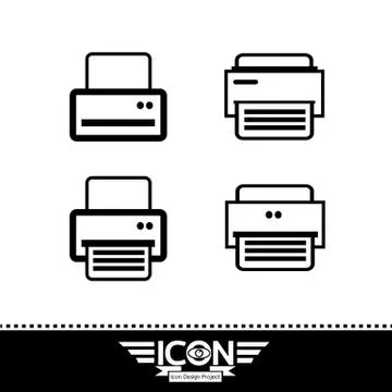 Print icon Stock Illustration