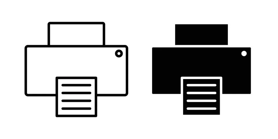 Print icon vector editable eps10 Stock Illustration