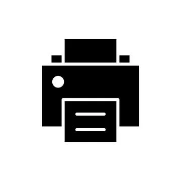 Print icon vector illustration. printer sign and symbol Stock Illustration