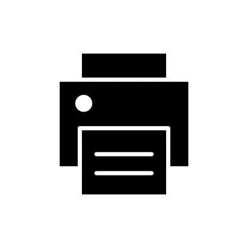 Print icon vector illustration. printer sign and symbol 스톡 일러스트