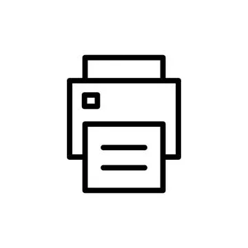 Print icon vector illustration. printer sign and symbol Illustrazione stock