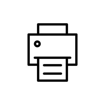 Print icon vector illustration. printer sign and symbol Stock Illustration