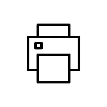 Print icon vector illustration. printer sign and symbol Stock Illustration