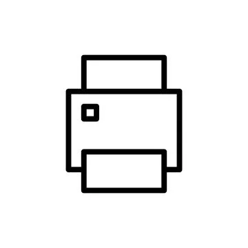 Print icon vector illustration. printer sign and symbol 库存插图