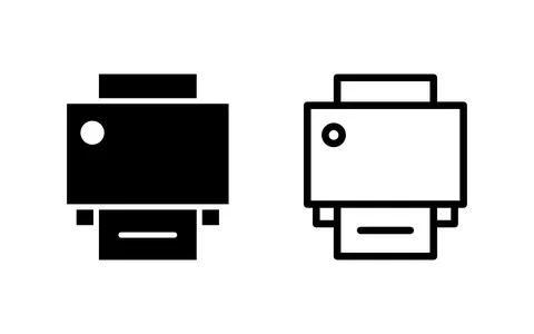 Print icon vector illustration. printer sign and symbol 库存插图