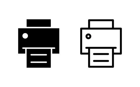 Print icon vector illustration. printer sign and symbol Stock Illustration