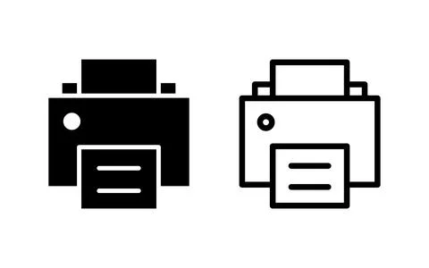 Print icon vector illustration. printer sign and symbol Stock Illustration