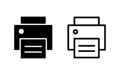 Print icon vector illustration. printer sign and symbol Illustrazione stock