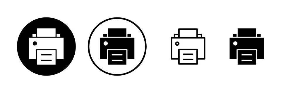 Print icon vector illustration. printer sign and symbol Illustrazione stock