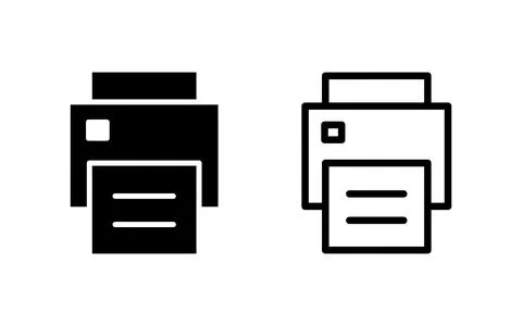 Print icon vector illustration. printer sign and symbol Illustrazione stock