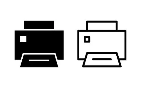 Print icon vector illustration. printer sign and symbol Illustrazione stock