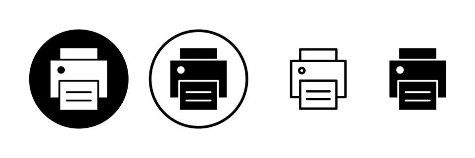 Print icon vector illustration. printer sign and symbol Illustrazione stock