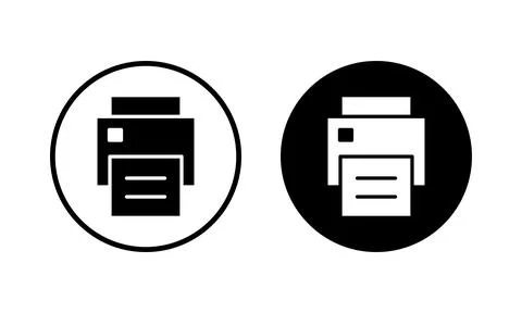 Print icon vector illustration. printer sign and symbol Stock Illustration