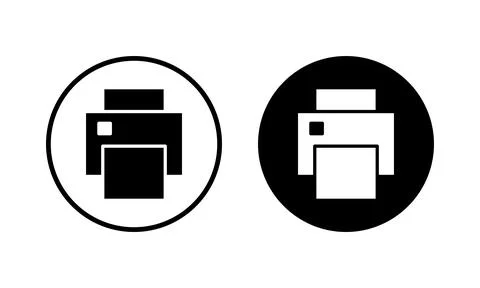 Print icon vector illustration. printer sign and symbol Stock Illustration