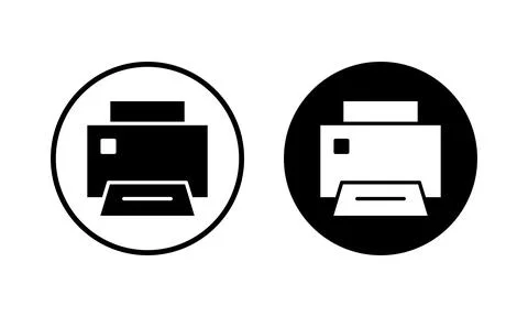 Print icon vector illustration. printer sign and symbol Stock Illustration