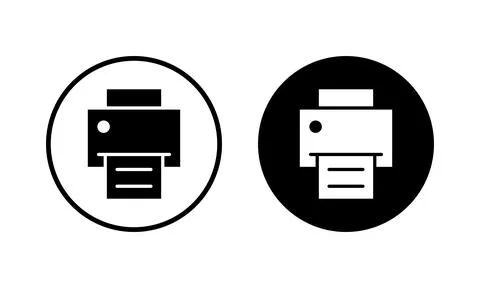 Print icon vector illustration. printer sign and symbol Stockillustratie