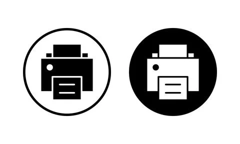 Print icon vector illustration. printer sign and symbol Stock Illustration
