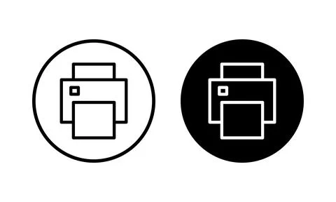 Print icon vector illustration. printer sign and symbol Stock Illustration
