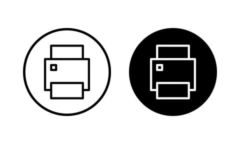 Print icon vector illustration. printer sign and symbol Stock Illustration