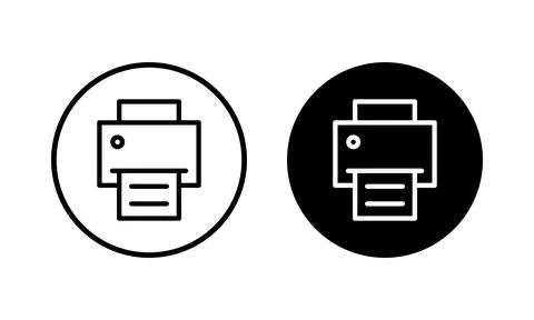 Print icon vector illustration. printer sign and symbol Illustrazione stock