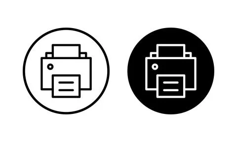 Print icon vector illustration. printer sign and symbol Illustrazione stock