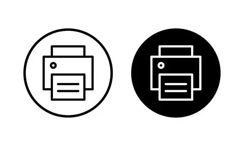 Print icon vector illustration. printer sign and symbol Stock Illustration