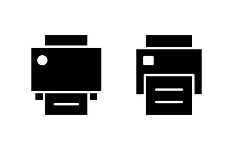 Print icon vector illustration. printer sign and symbol Stock Illustration