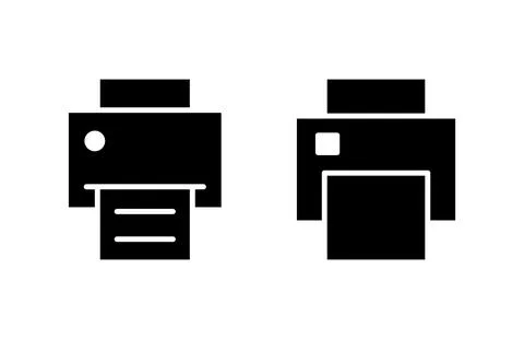Print icon vector illustration. printer sign and symbol Illustrazione stock