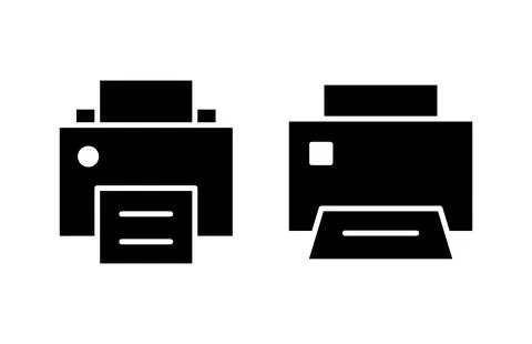 Print icon vector illustration. printer sign and symbol 库存插图