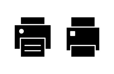 Print icon vector illustration. printer sign and symbol Stock Illustration