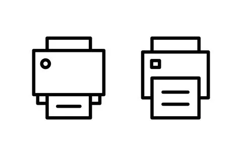 Print icon vector illustration. printer sign and symbol Stock Illustration